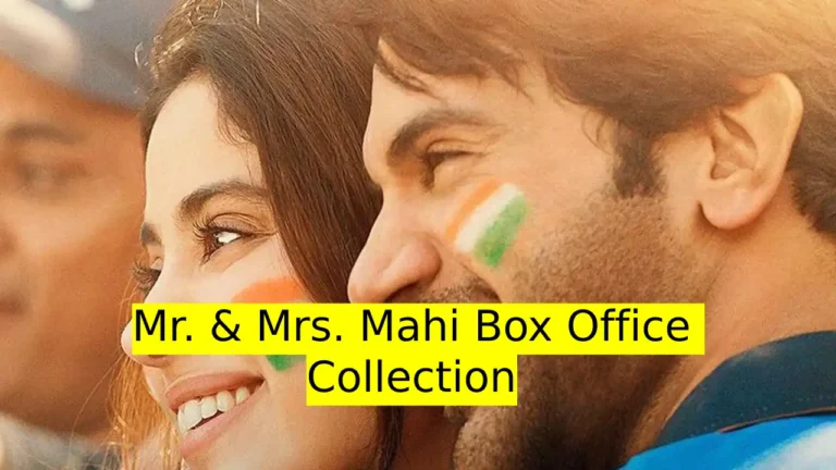 Mr. & Mrs. Mahi Box Office Collection Day 20